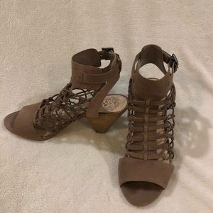 Vince Camuto strapping Peep Toe